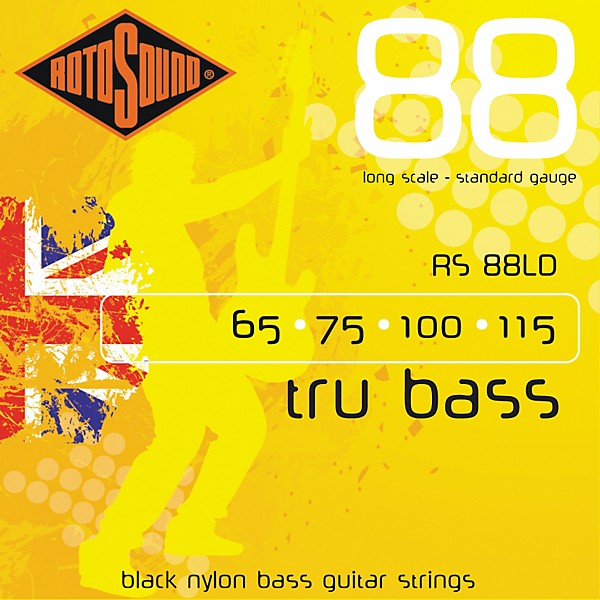 Rotosound RS88LD Trubass Black Nylon Flatwound Bass Strings