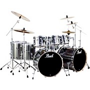 Export Double Bass 8-Piece Drum Set Smokey Chrome