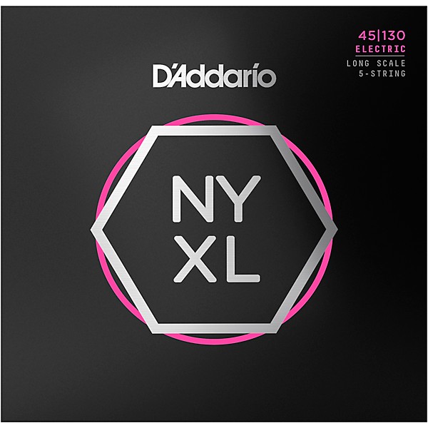 D'Addario NYXL45130 Gauge NPS Long-Scale Bass Strings