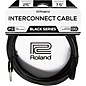 Roland Black Series 1/4" TRS Male to Female Headphone Extension Cable 25 ft. Black