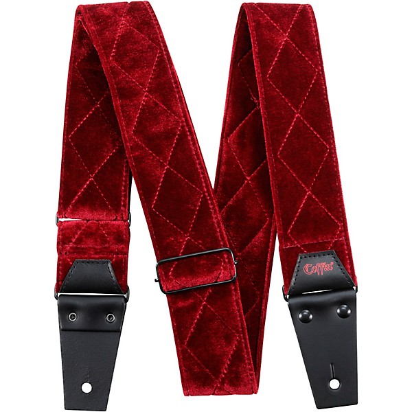 Coffin Case The Count Red Velvet Guitar Strap Red Velvet