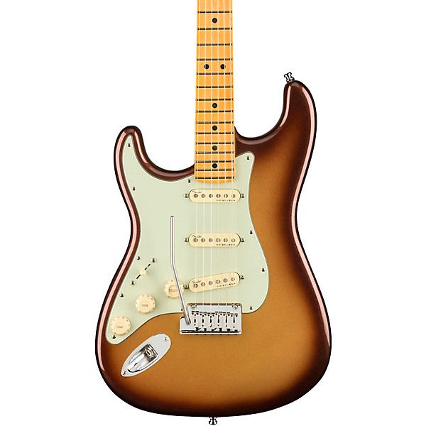 Fender American Ultra Stratocaster Maple Fingerboard Left-Handed Electric Guitar Mocha Burst