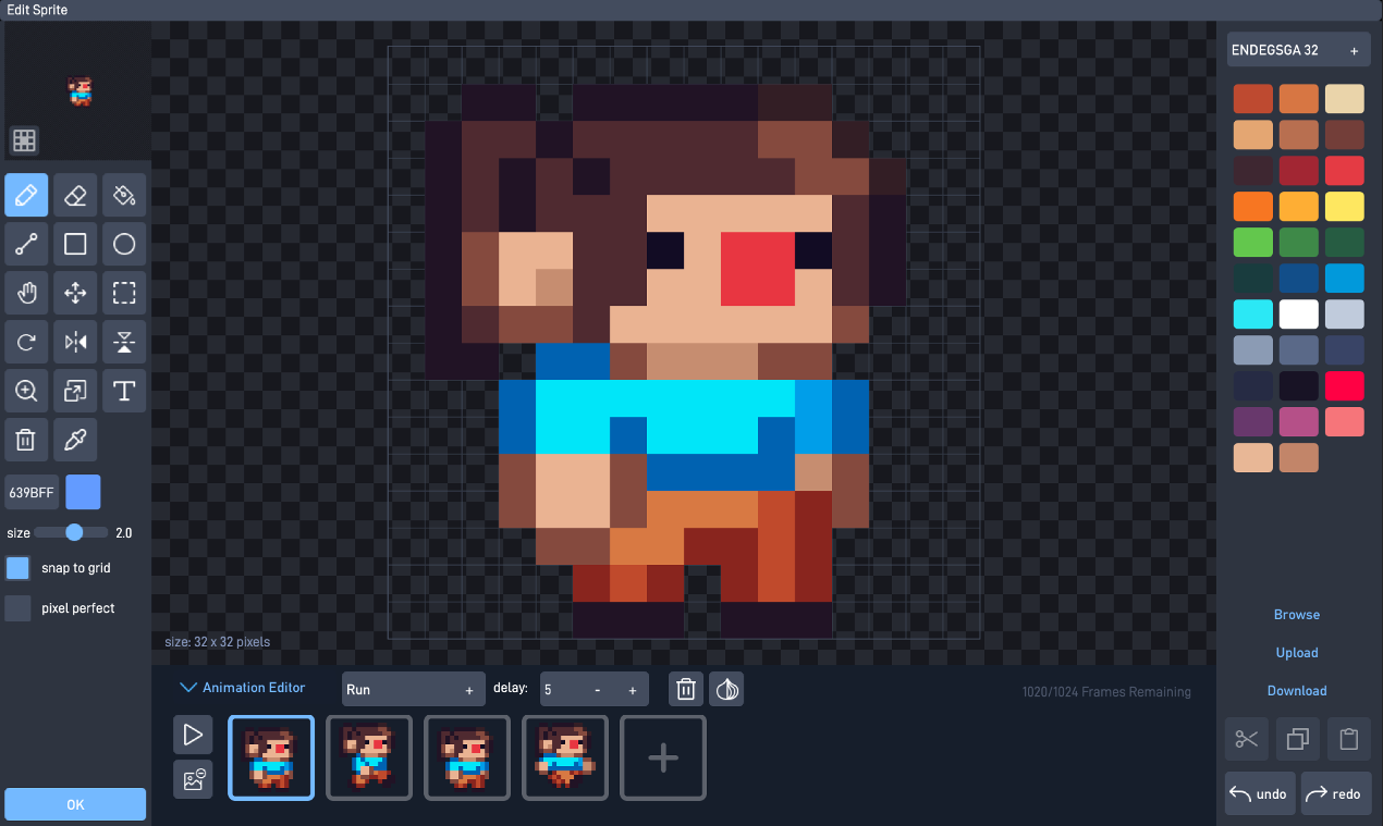 pixel art sprite editor