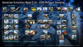 Generals Evolution 0.31 - Airforce Tech Tree