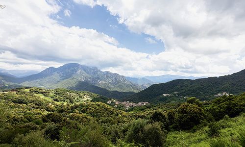 Le village de Vico et ses maisons en granit, &agrave; une cinquantaine de kilom&egrave;tres d&rsquo;Ajaccio.