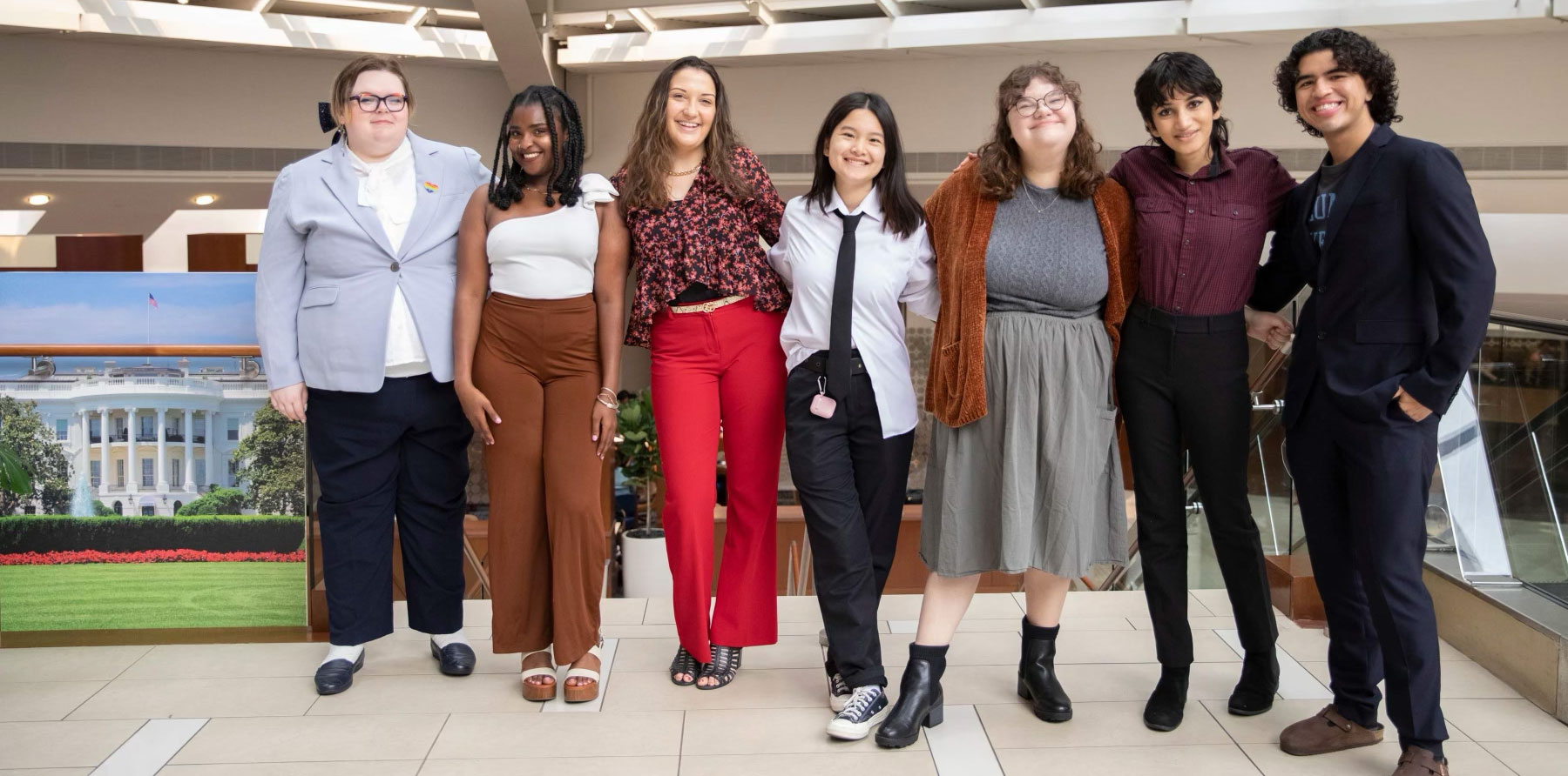 2022-23 Young Leaders Council members stand together at Conference