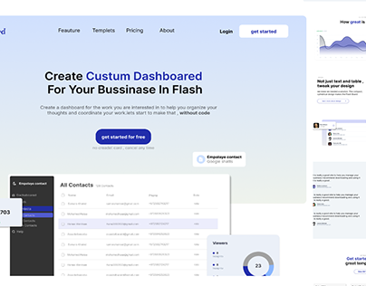 Dashboard & website DESIGN