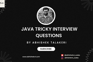 Java tricky interview questions