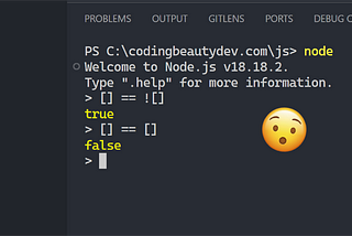 Why does [] == ![] return TRUE in JavaScript?