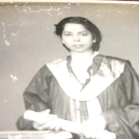 My mother, at her convocation