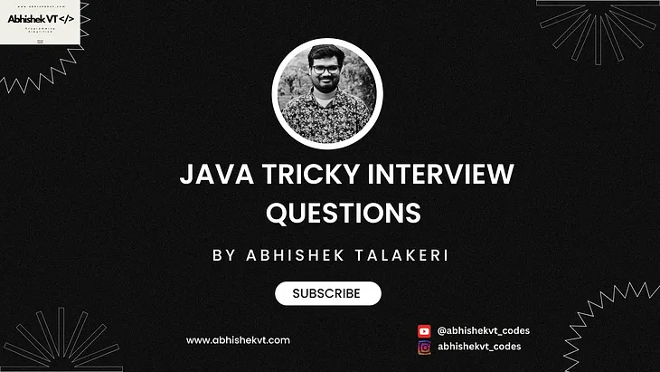 Java tricky interview questions