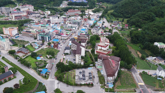 도시재생 뉴딜사업이 펼쳐질 충주시 수안보면 온천리 일원. 사진제공=충주시