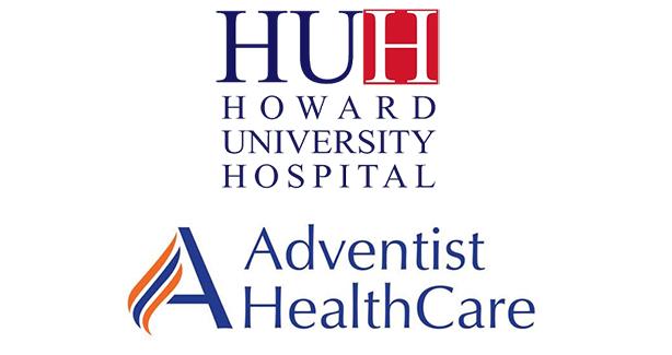 Howard University Hospital and Adventist HealthCare logos