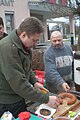 Silvesterausschank des Vereines vor dem Gemeindehaus