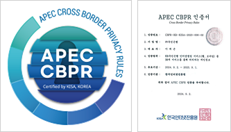 APEC CROSS BORDER PRIVACY RULES, APEC CBPR 인증서