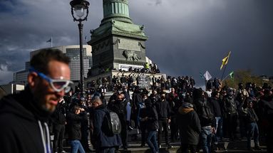 Le cortège du 13 avril, à Paris, s'est rendu d'Opéra à la place de la Bastille. 