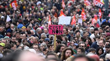 Le 13 avril, ce sont entre 380000 et plus d'un million de personnes, selon le ministère de l'Intérieur et l'intersyndicale, qui ont manifesté.