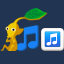 Icon for a set of Pikmin badges in Nintendo Badge Arcade.