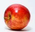 A red apple in the real world.