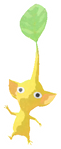 Lifelog artwork of a Yellow Pikmin with no decor from Pikmin Bloom.