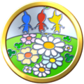 A badge in Pikmin Bloom.