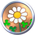 A badge in Pikmin Bloom.