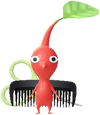 A Red Hair Salon Decor Pikmin with Scissors decor from Pikmin Bloom.