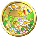 A badge in Pikmin Bloom.