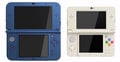 Both models of the New Nintendo 3DS, with the XL on the left.