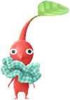 A Red Clothes Store Decor Pikmin with Hair Tie decor from Pikmin Bloom.