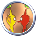 A badge in Pikmin Bloom.