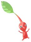 Lifelog artwork of a Red Pikmin with no decor from Pikmin Bloom.