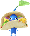 A Blue Mexican Restaurant Decor Pikmin with Taco decor from Pikmin Bloom.