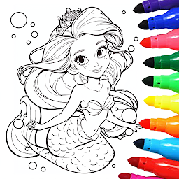 Icon image Mermaid Coloring:Mermaid games