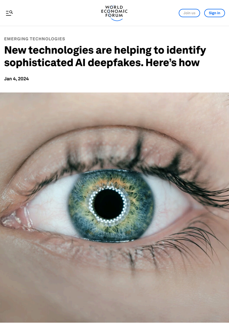정교한 인공지능(AI) 딥페이크 식별을 돕는 신기술 - 구체적인 방식 (New technologies are helping to identify sophisticated AI deepfakes. Here’s how)(2024)