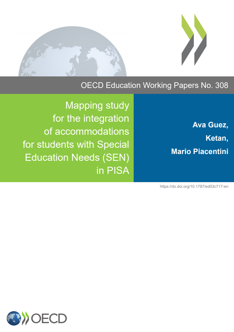 국제 학생 평가 프로그램(PISA)의 특수 교육이 필요한 학생 시설 통합 매핑 연구 (Mapping study for the integration of accommodations for students with Special Education Needs (SEN) in PISA)