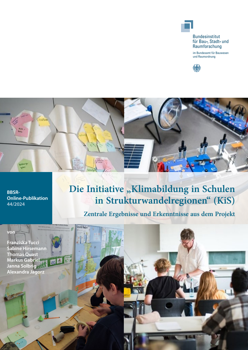 구조 변화 지역 내 학교의 기후 교육 이니셔티브 프로젝트의 주요 결과 및 발견 사항 (Die Initiative „Klimabildung in Schulen in Strukturwandelregionen“ (KiS): Zentrale Ergebnisse und Erkenntnisse aus dem Projekt)