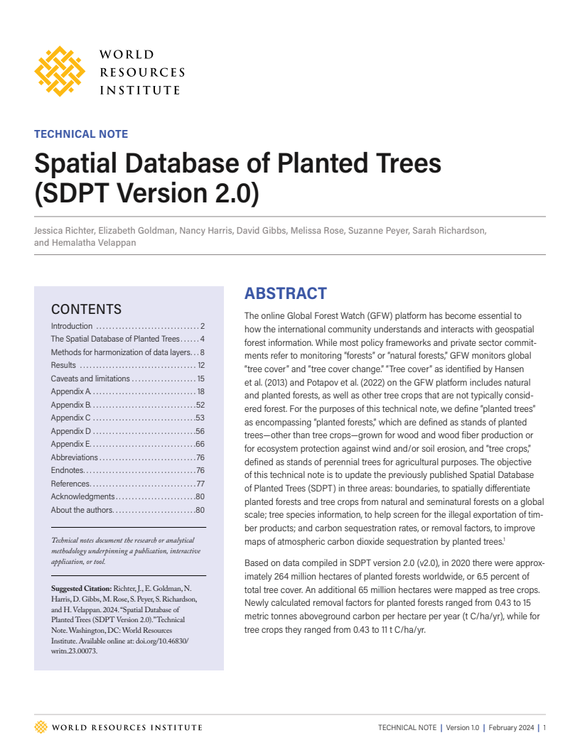 식목 공간 데이터베이스 (SDPT 버전 2.0) (Spatial Database of Planted Trees (SDPT Version 2.0))