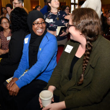 Conversation at a conference