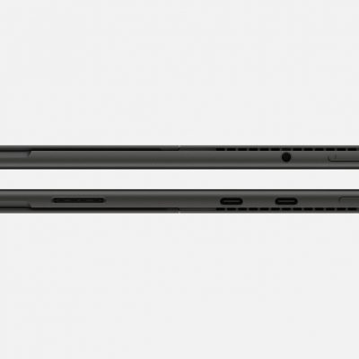 A side profile of two Surface Pro 8 devices