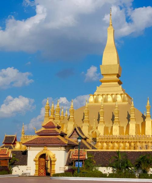 Una panoràmica bonica de Vientiane, una ciutat popular entre els nostres usuaris