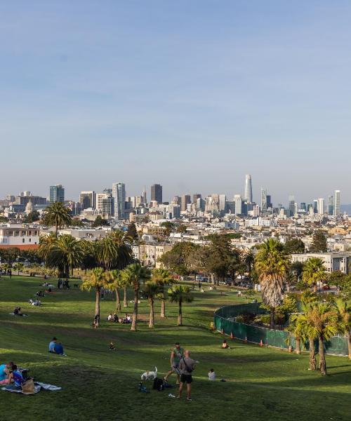 Een mooi uitzicht op San Francisco, in de buurt van Internationale luchthaven San Francisco