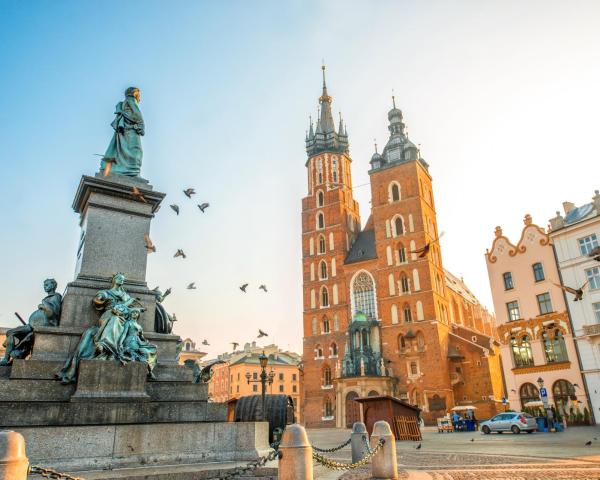 Ein schöner Blick auf Krakau