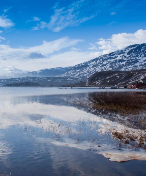 Uma bela vista de Riksgränsen