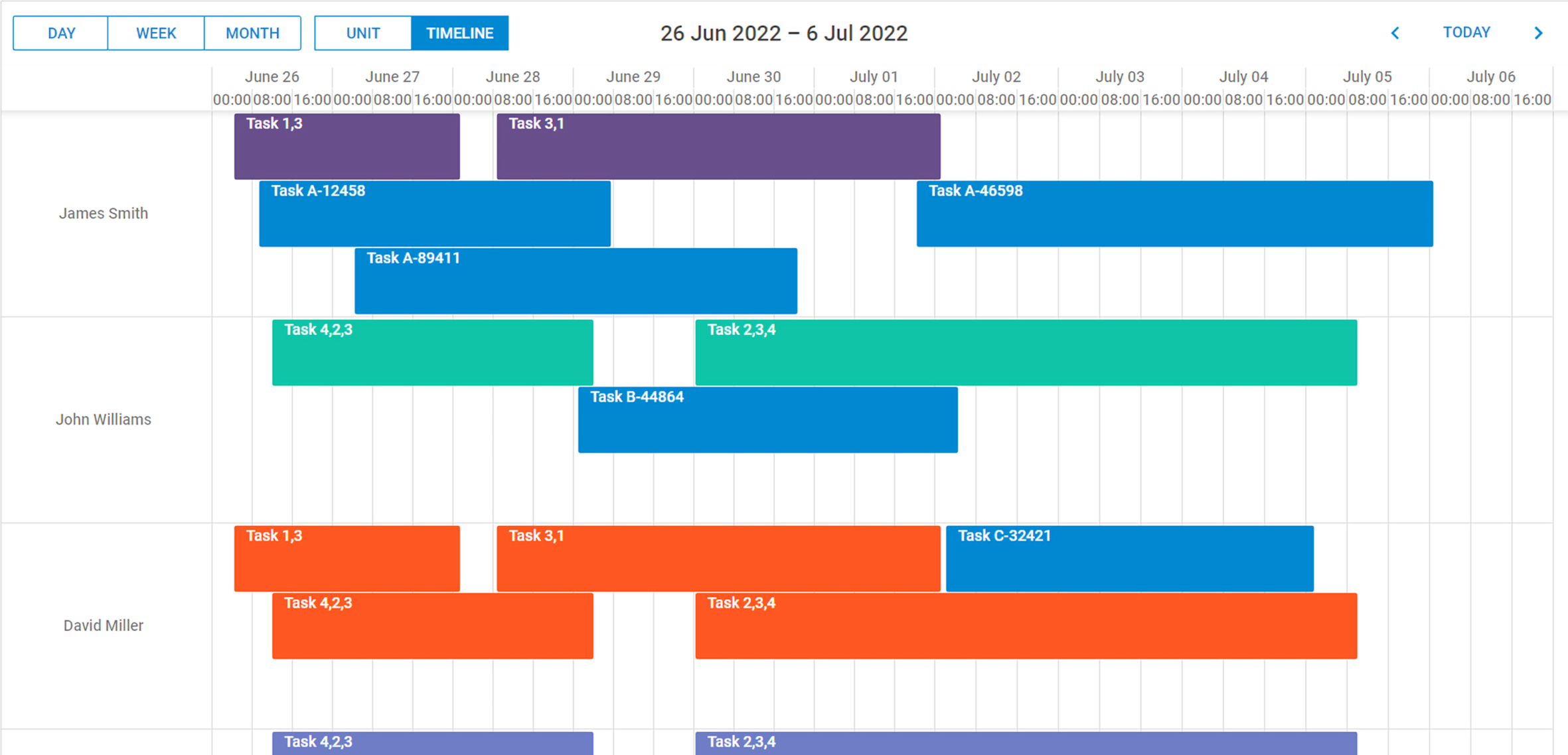 DHTMLX Scheduler with Angular Demo