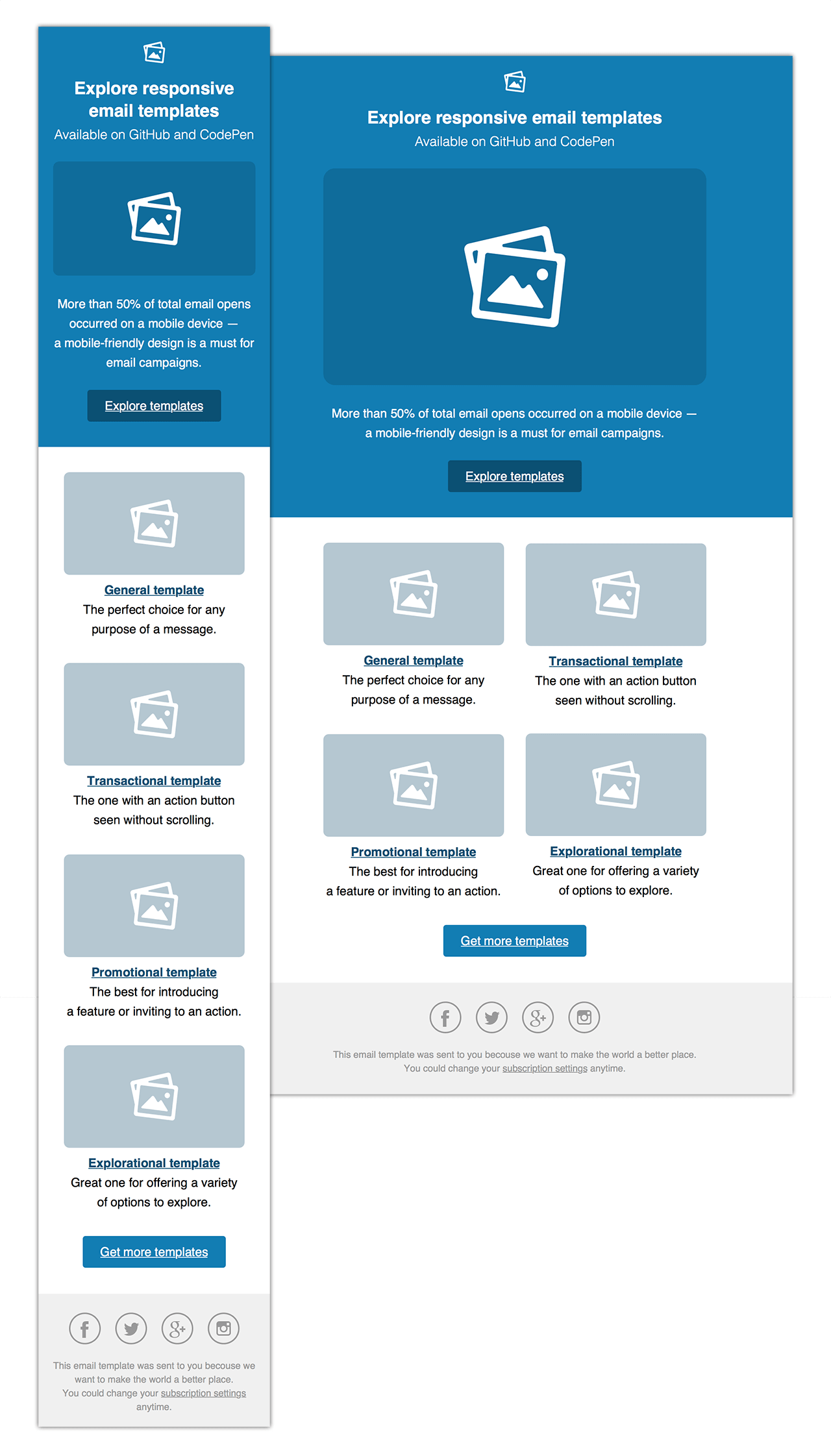 Explorational template