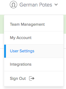 Saucelabs user settings