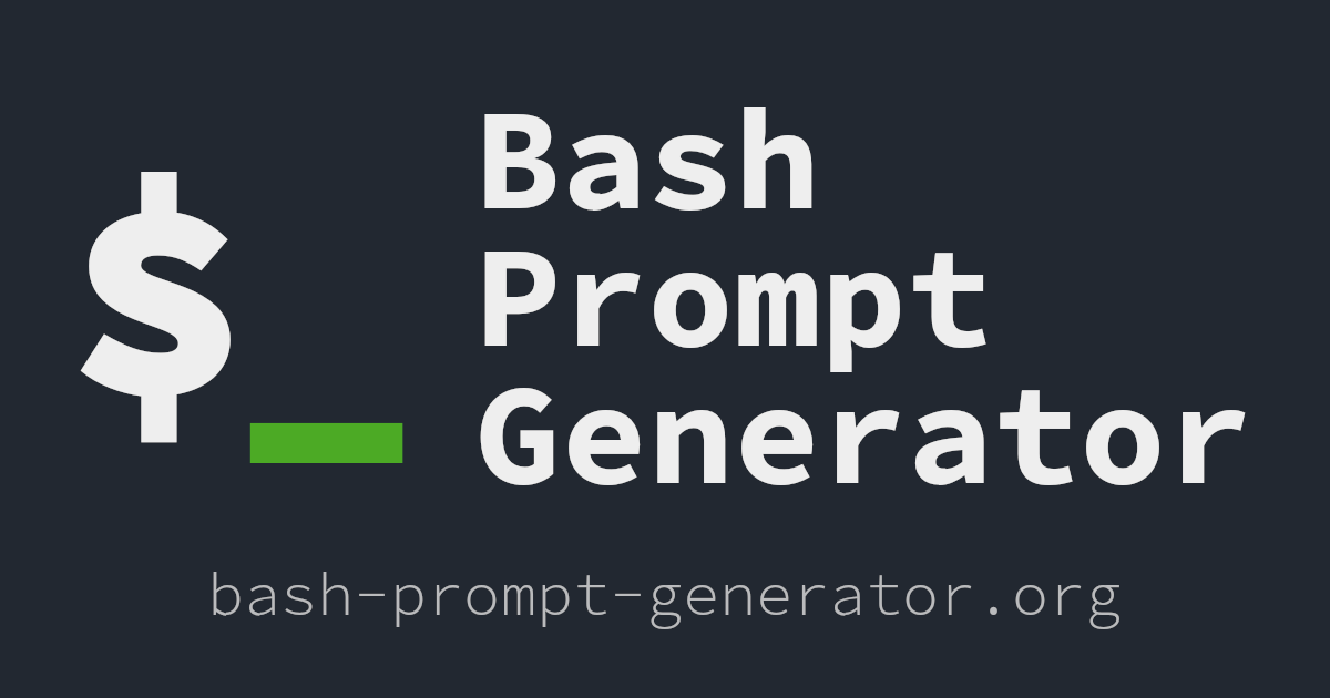 bash-prompt-generator