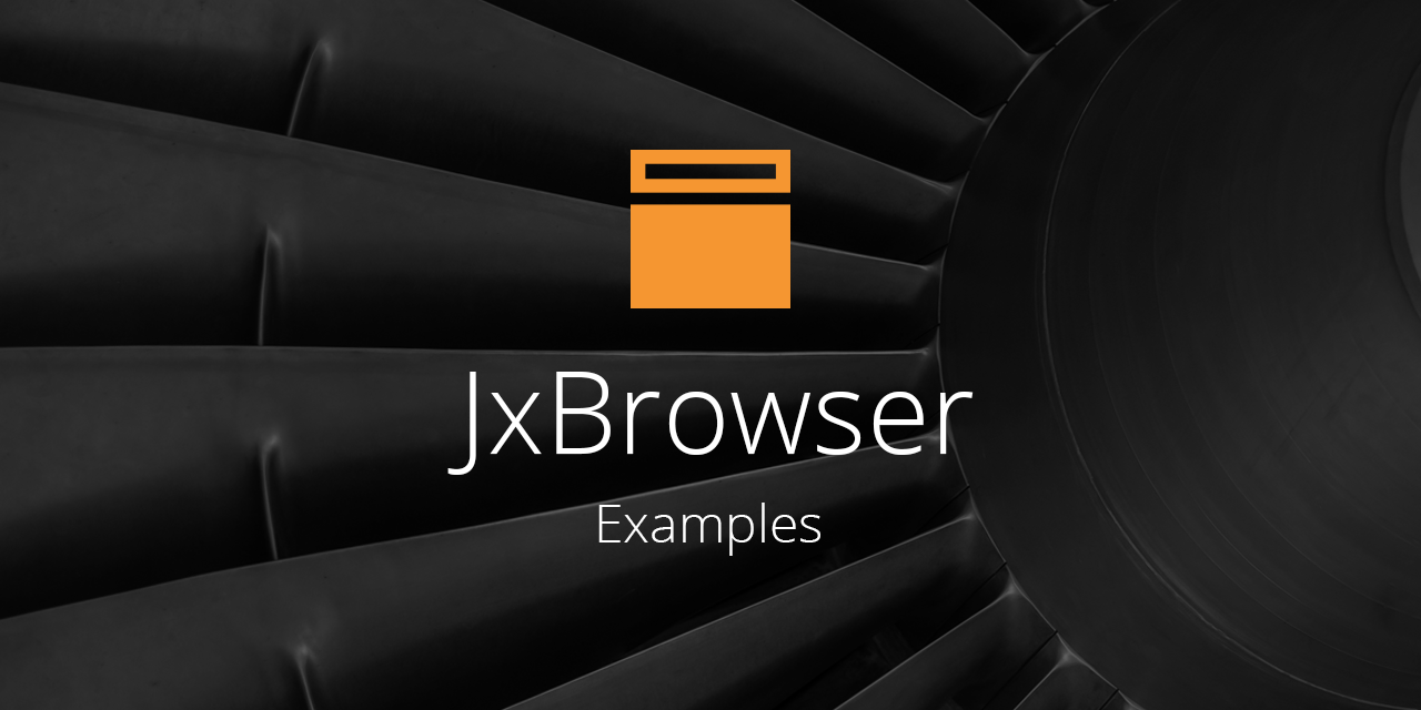 JxBrowser-Examples