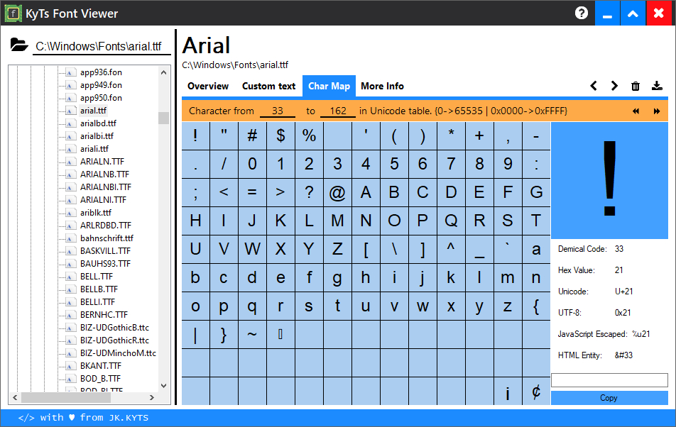 kyts-font-viewer